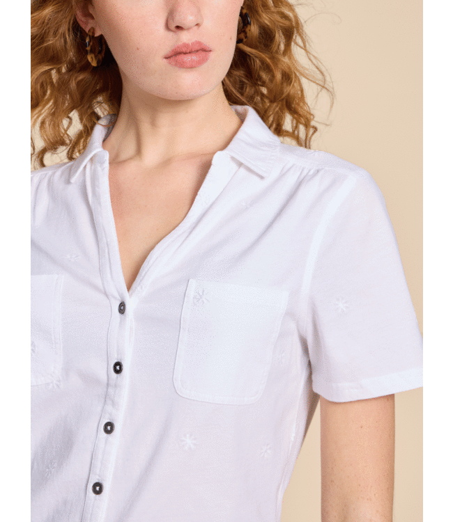 White Stuff White Stuff penny pocket shirt ivory