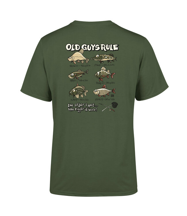 Old Guys Rule T-shirt "Bigger Fish II"