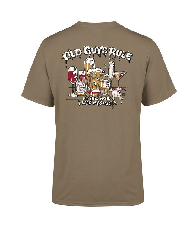 Old Guys Rule t-shirt "Need My Glasses"