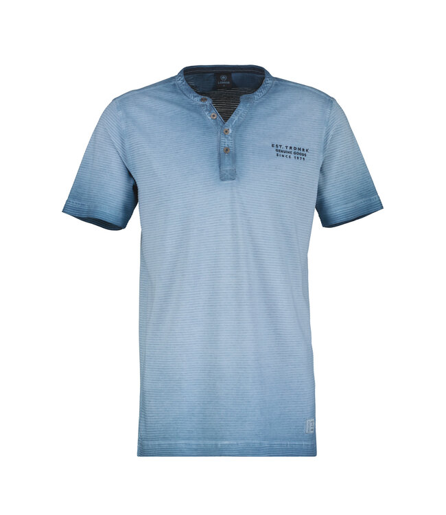 Lerros korte mouw t-shirt storm blue