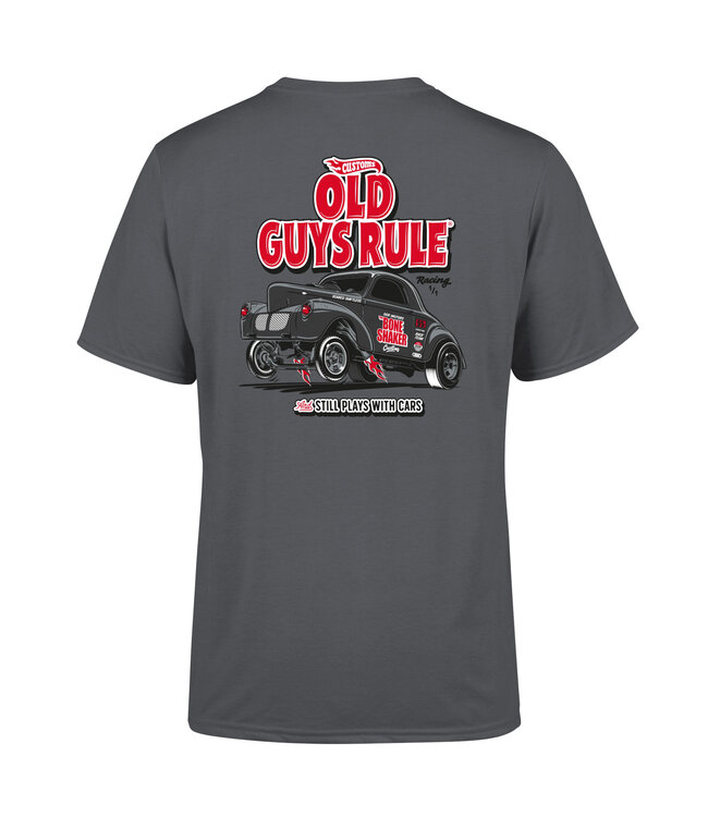 Old Guys Rule T-shirt "Still Plays With Cars"