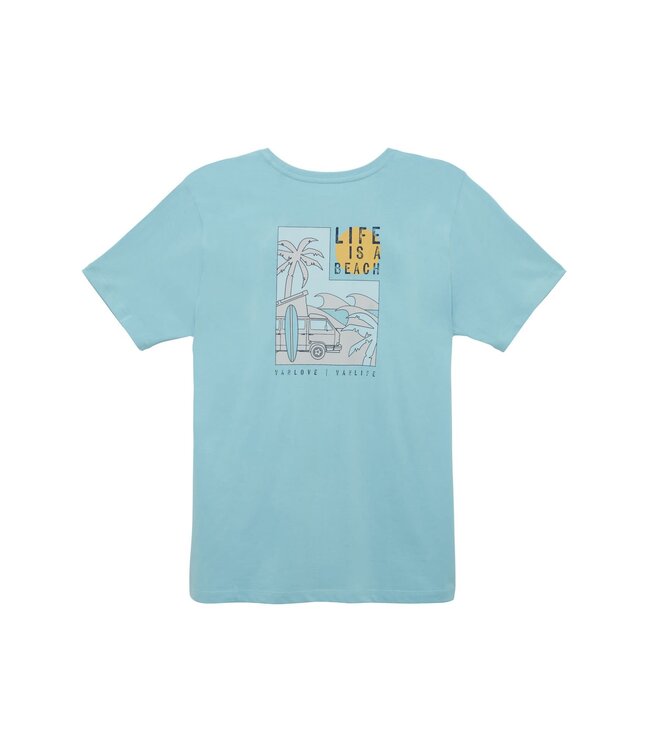 Van One Classic Cars Heren t-shirt Coast camper aqua