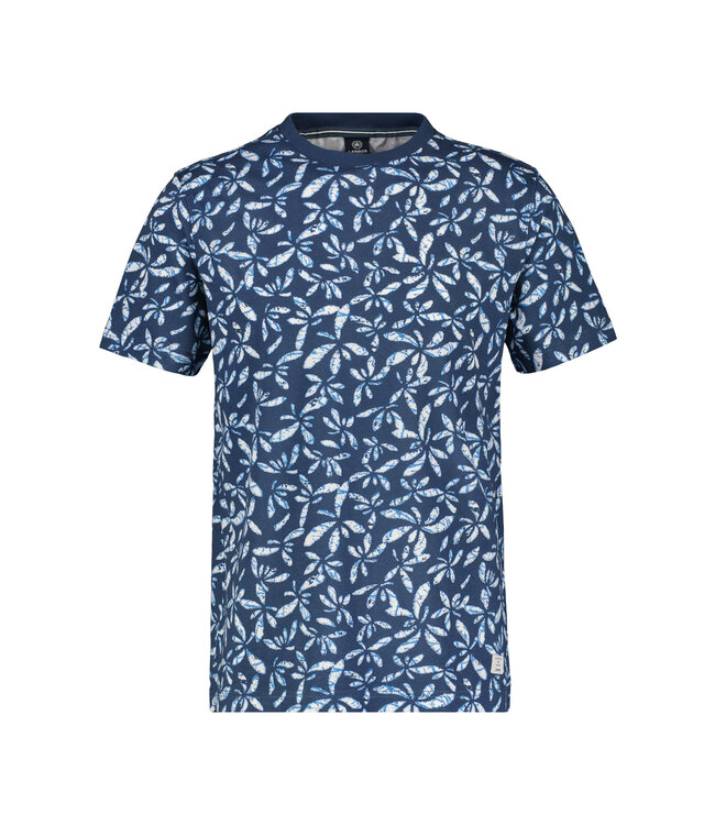 Lerros Lerros t-shirt bloem storm blue