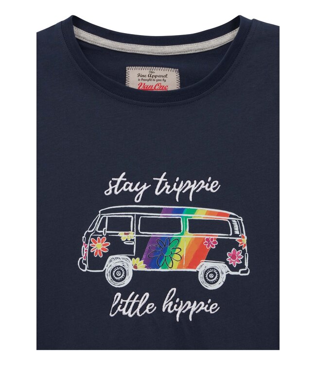 Van One Classic Cars Dames t-shirt trippie hippie navy