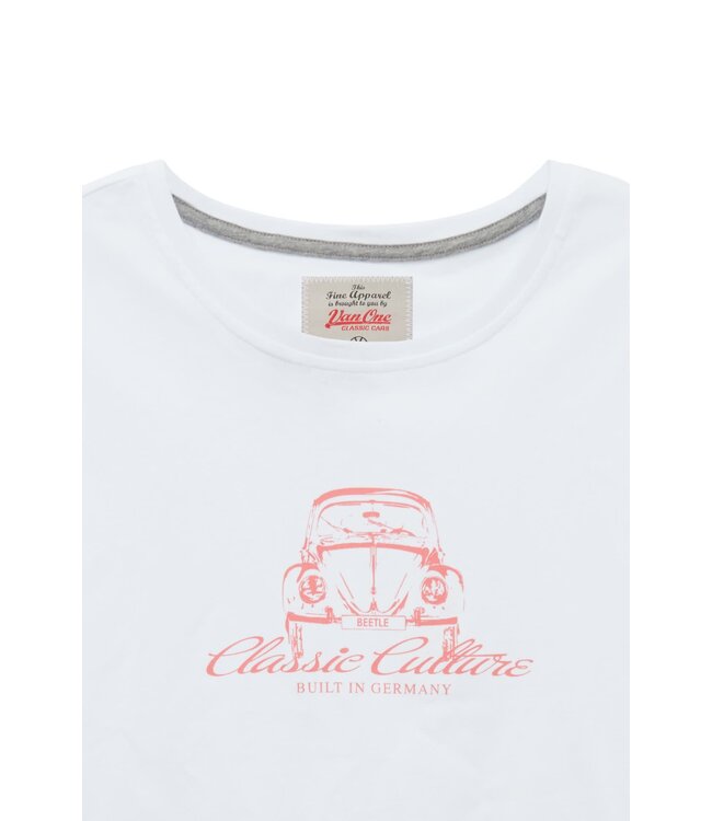 Van One Classic Cars Dames t-shirt Beetle white/dirty pink