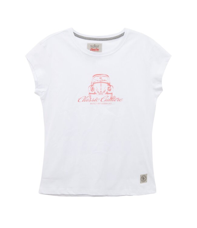 Van One Classic Cars Dames t-shirt Beetle white/dirty pink