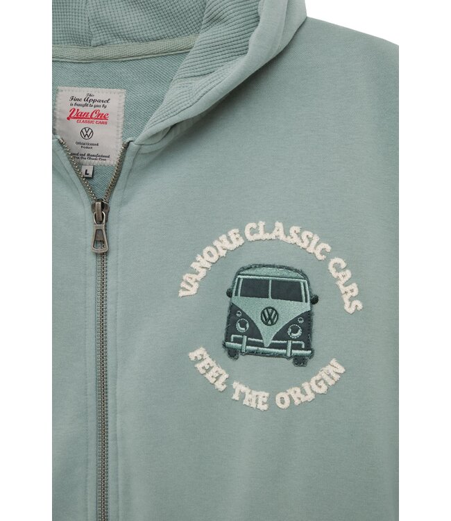 Van One Classic Cars Van One unisex vest FREUNDSCHAFT fem green