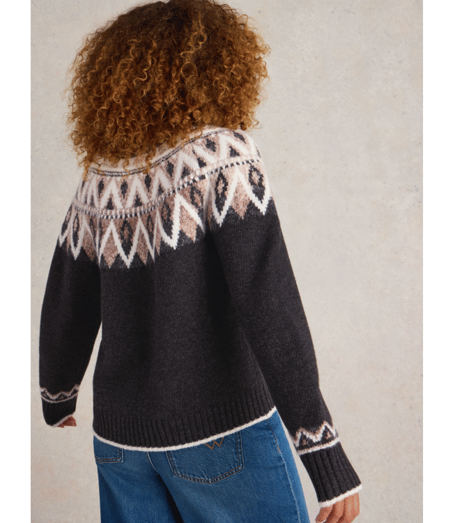 White Stuff Dames wintertrui mono fairlise