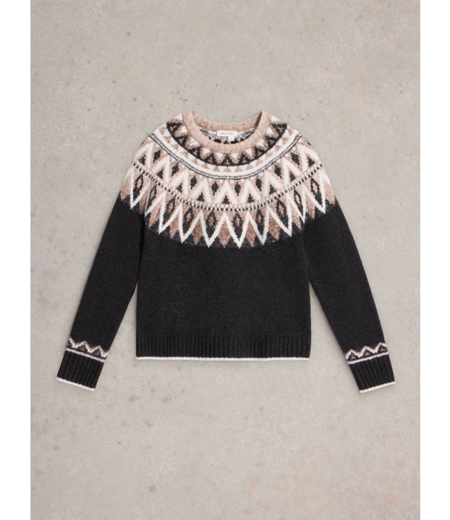 White Stuff Dames wintertrui mono fairlise