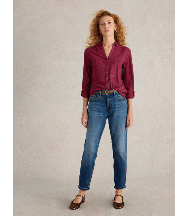 White Stuff Annie Sprakle shirt dk plum