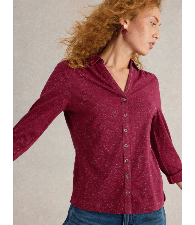 White Stuff Annie Sprakle shirt dk plum