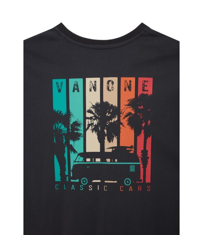 Van One Classic Cars Heren t-shirt Retrostripes black