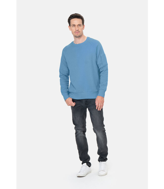 Key Largo Heren sweatshirt  ronde nek Water Blue