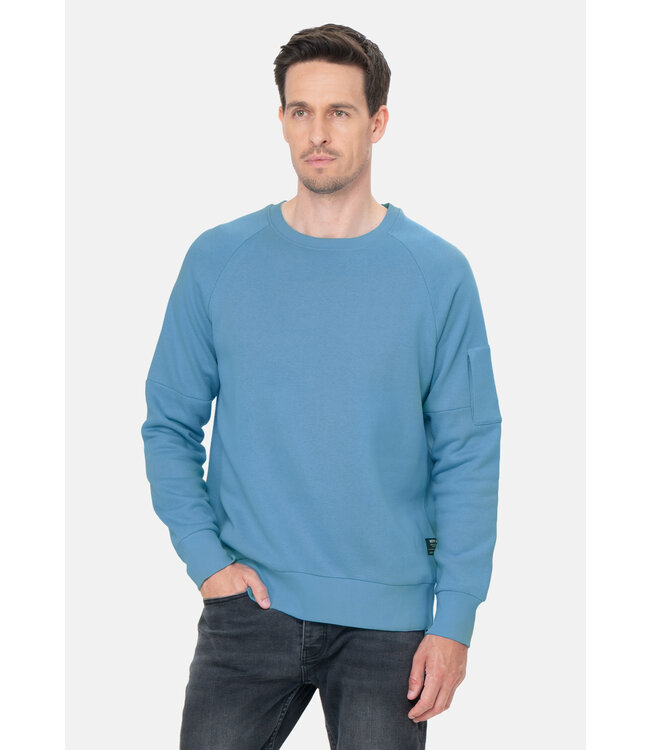 Key Largo Heren sweatshirt  ronde nek Water Blue