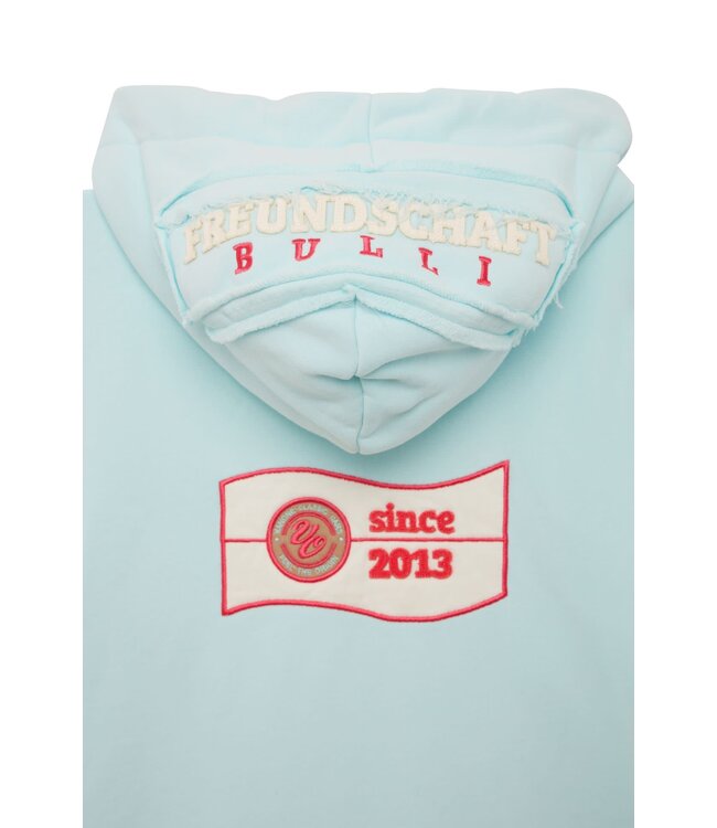 Van One Classic Cars dames lange hoodie FREUNDSCHAFT hellblau