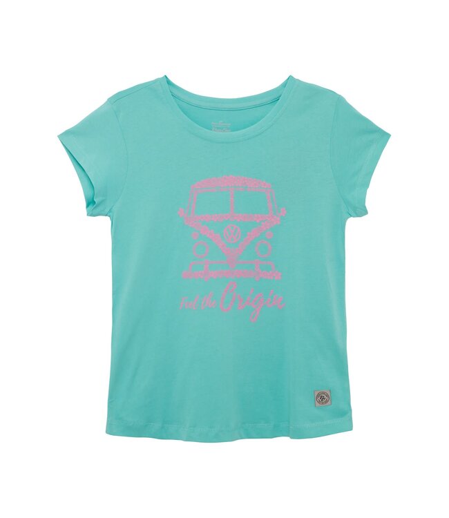 Van One Classic Cars dames t-shirt FLOWER BULLI