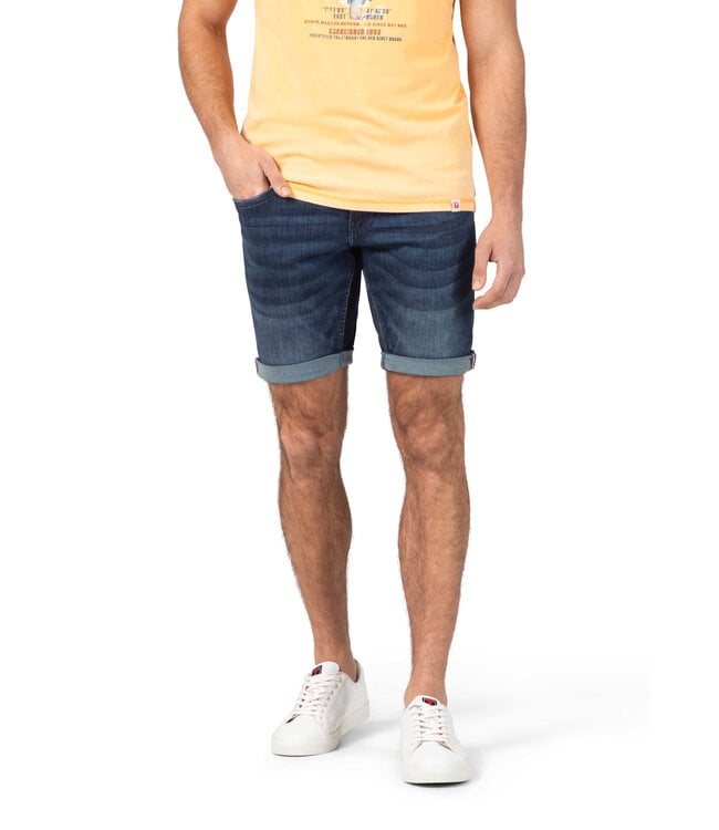 Timezone Timezone heren korte broek rough navy wash