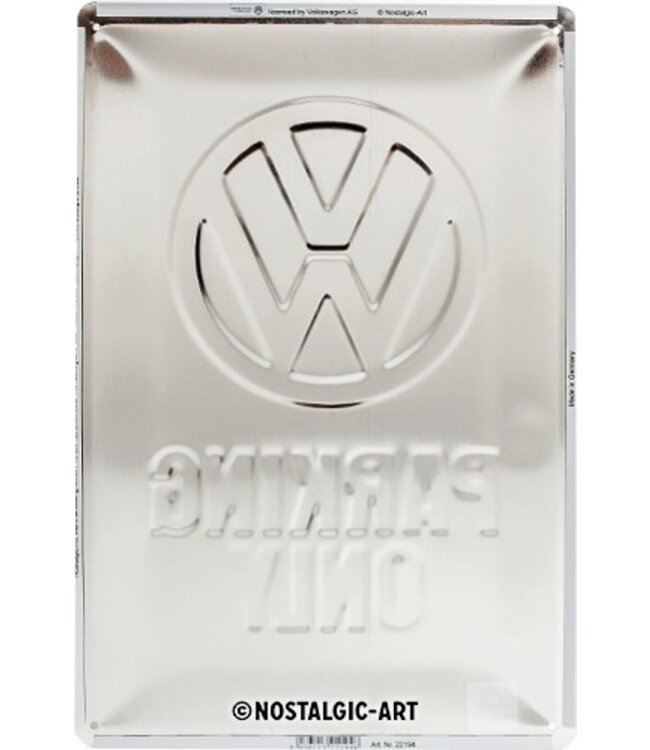 Volkswagen metalen platen 20 x 30 cm