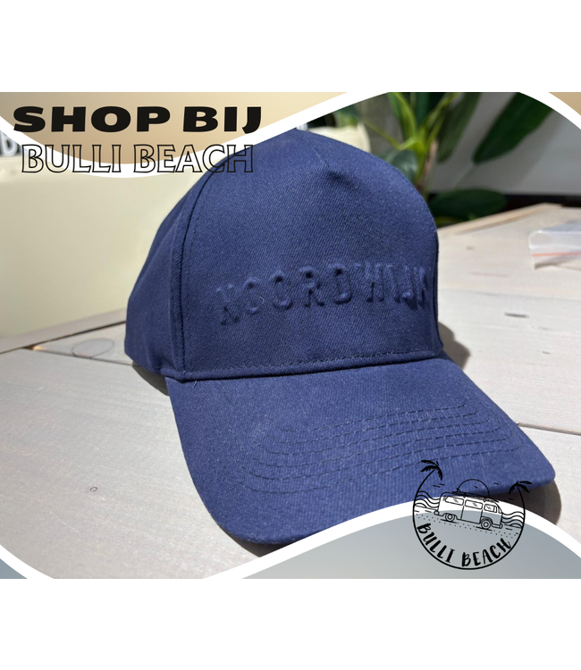 Caps embossed NOORDWIJK blauw