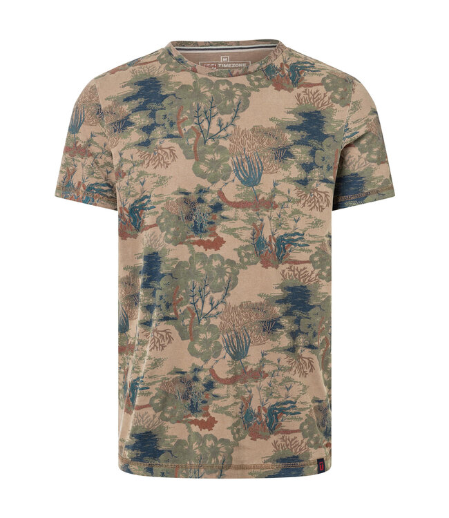 Timezone Heren t-shirt vintage Print t-shirt