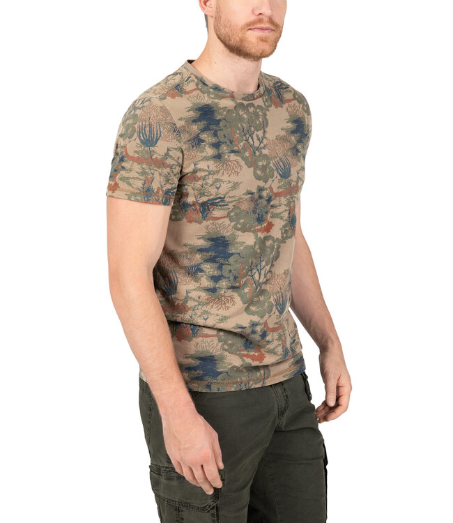 Timezone Heren t-shirt vintage Print t-shirt