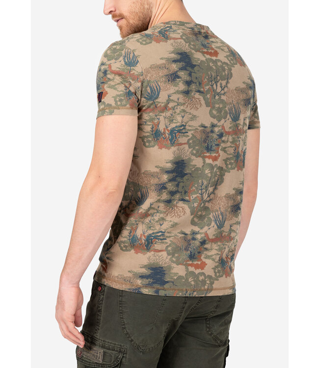 Timezone Heren t-shirt vintage Print t-shirt