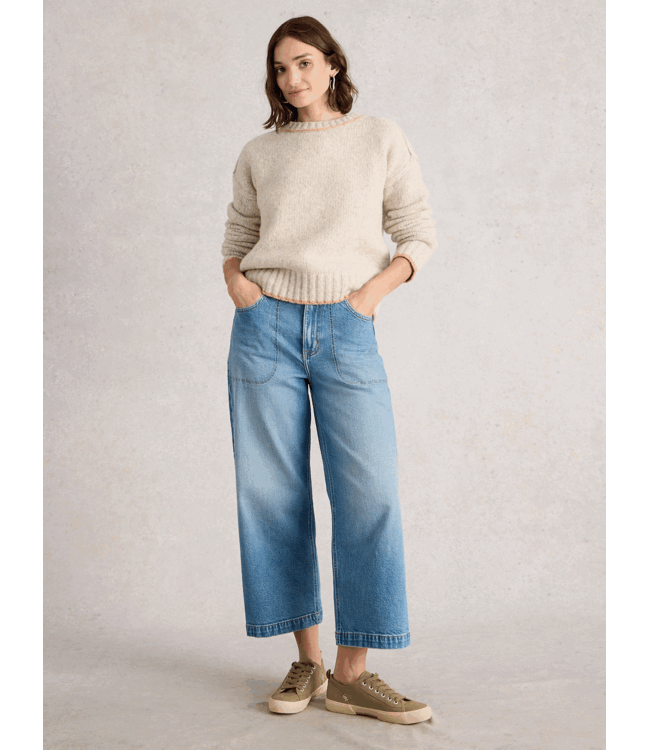 White Stuff Dames trui Jutine naturel