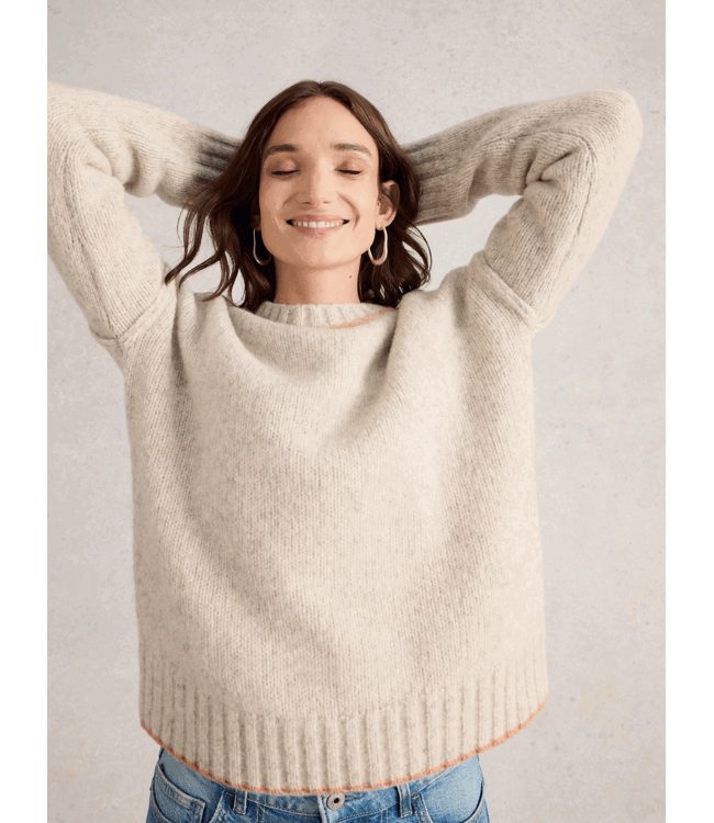 White Stuff Dames trui Jutine naturel