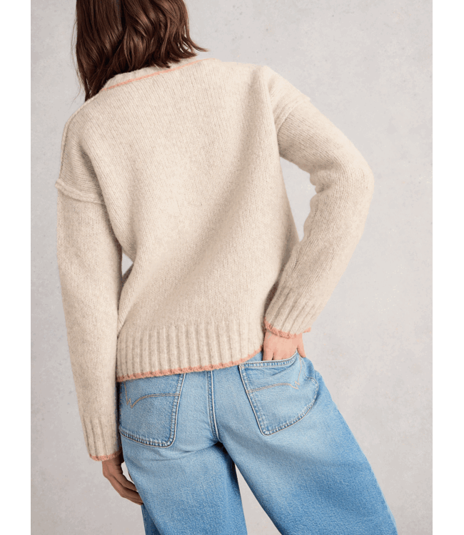 White Stuff Dames trui Jutine naturel