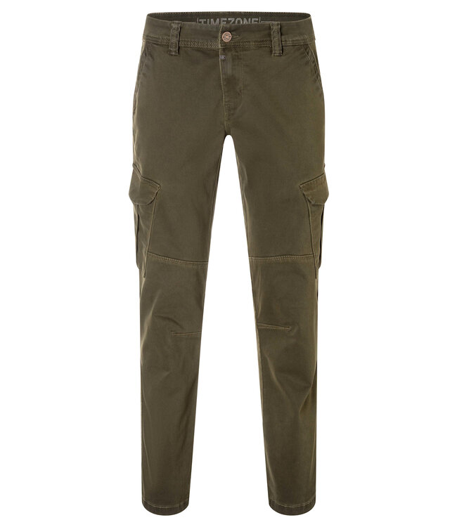 Timezone Heren cargobroek NIKLAS washed .olive