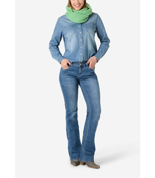 Timezone Dames spijkerblouse fit denim