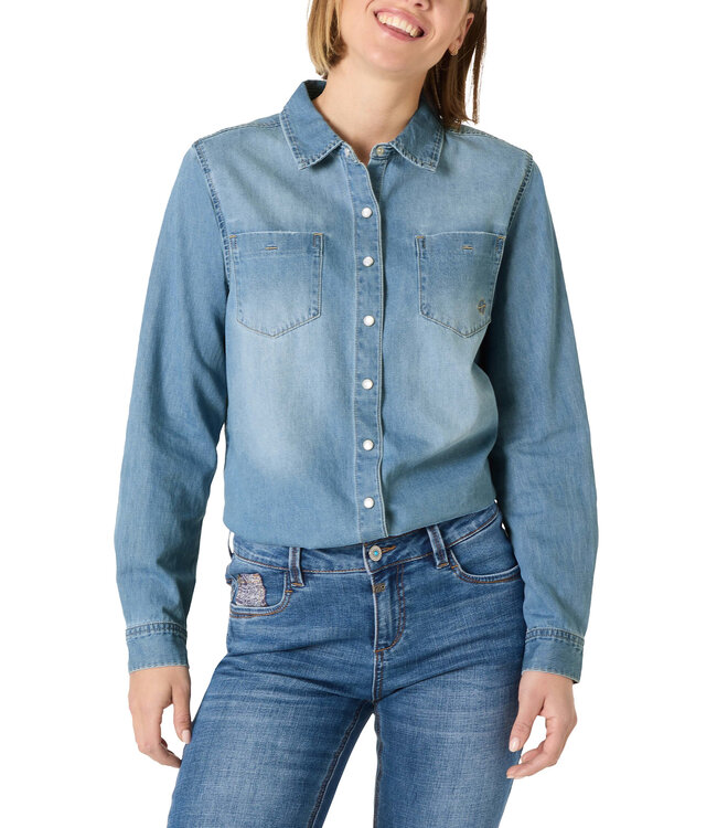 Timezone Timezone dames spijkerblouse fit denim