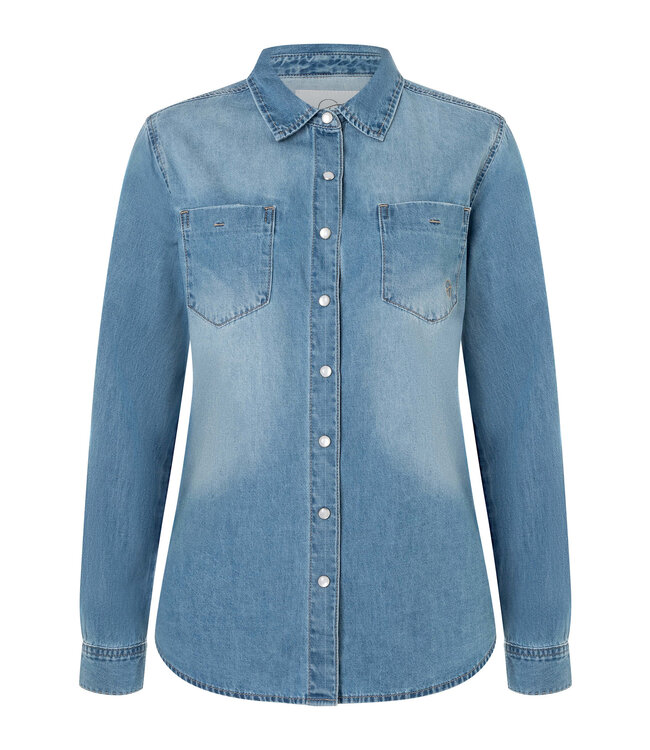 Timezone Dames spijkerblouse fit denim