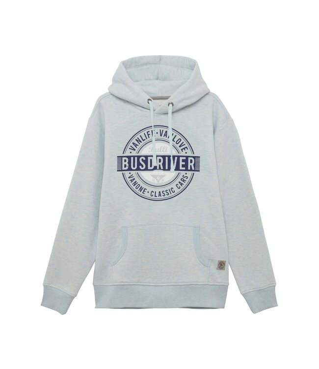 Van One Classic Cars Heren hoodie BUSDRIVER glacier blue