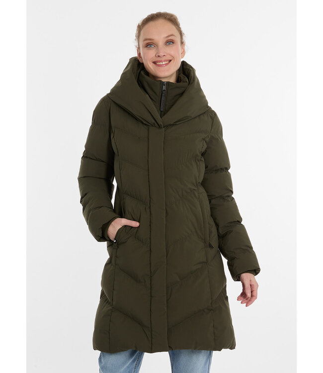 Ragwear The First Vegan Streetwear Dames winterjas natalka Dark Olive