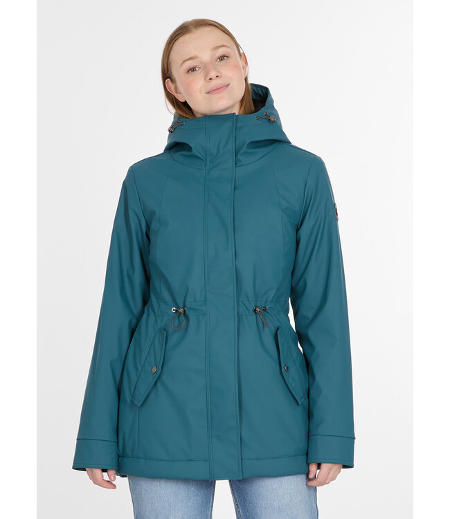 Ragwear The First Vegan Streetwear Dames regenjas monadis ocean green