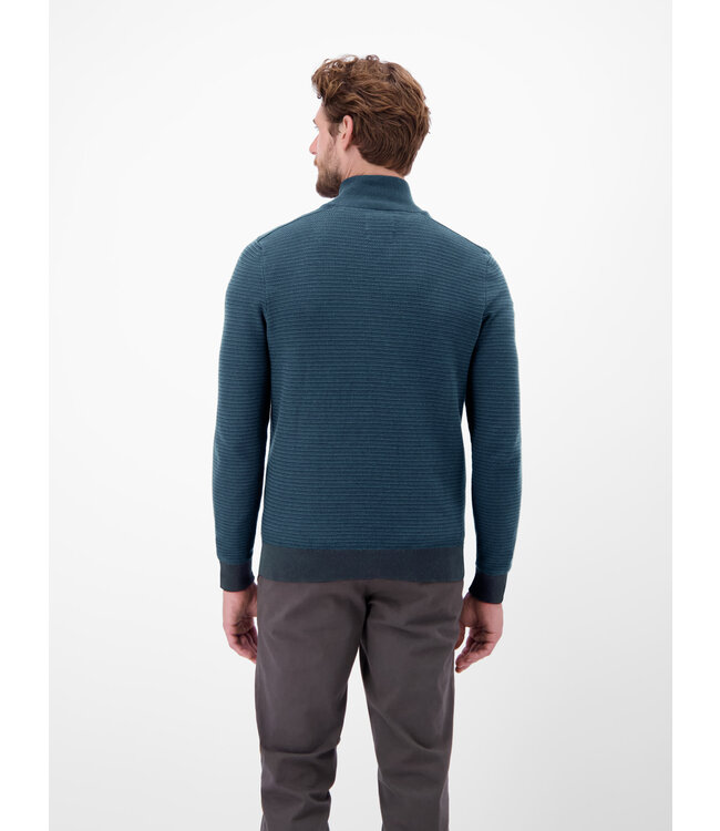 Lerros Heren gebreide met borstzakje troyerkraag