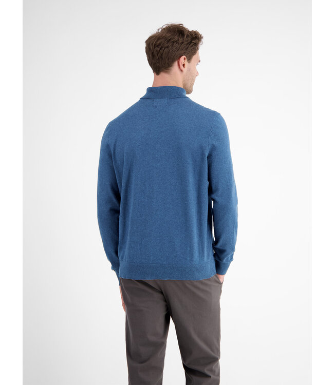 Lerros Heren trui met kol in 2 kleuren