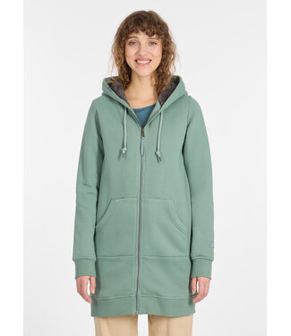 Ragwear The First Vegan Streetwear Ragwear danes lange vest met capuchon parmese DUSTY GREEN Ragwear The First Vegan Streetwear Ragwear danes lange vest met capuchon parmese DUSTY GREEN