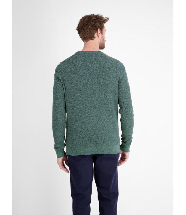 Lerros Heren gebreide trui  FJORD BLUE