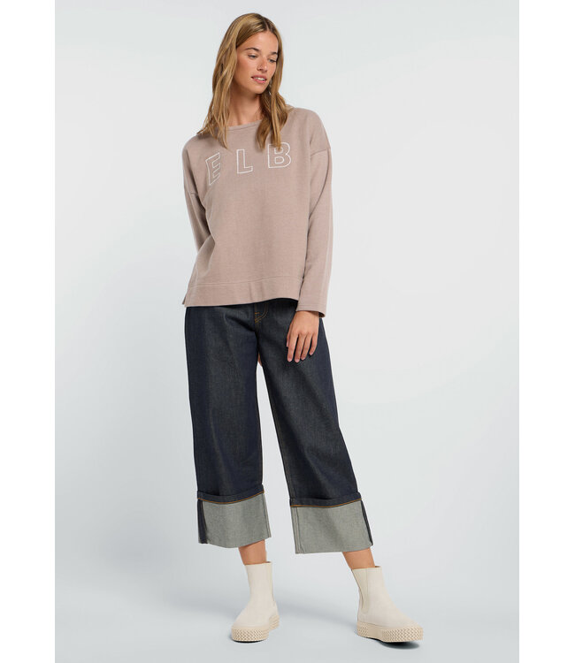 Elbsand Dames sweatshirt arvid silver sand melange