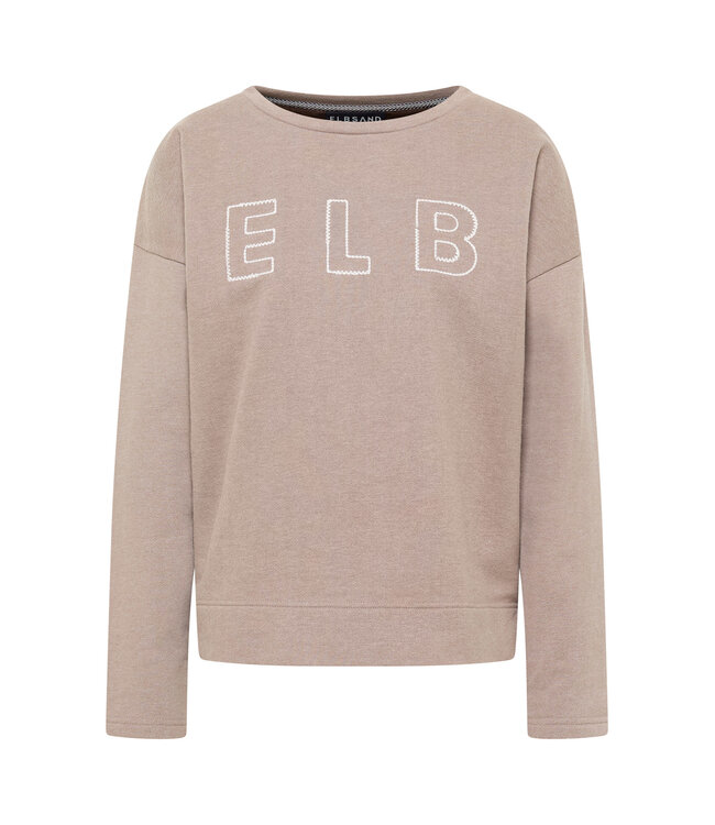 Elbsand Dames sweatshirt arvid silver sand melange