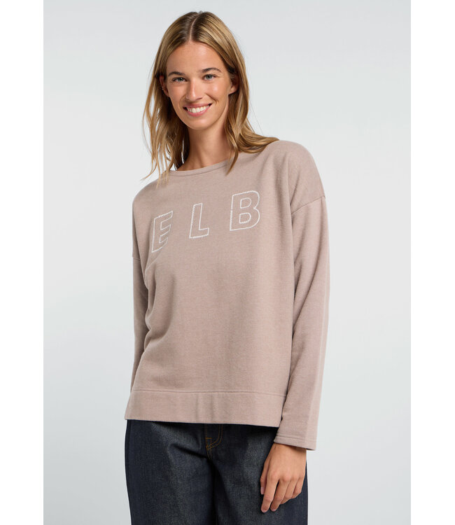 Elbsand Elbsand dames sweatshirt arvid silver sand melange