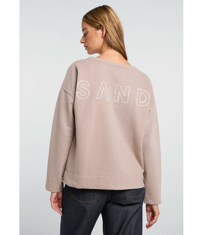 Elbsand Dames sweatshirt arvid silver sand melange