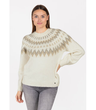 Key Largo Key largo dames trui SNOWFLAKE offwhite