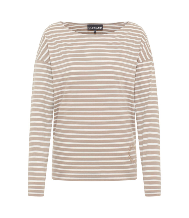 Elbsand Dames t-shirt gestreept tooske