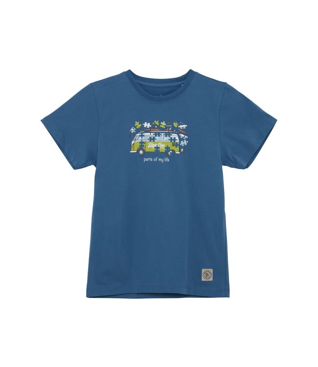 Van One Classic Cars Kinder t-shirt unisex puzzle blauw