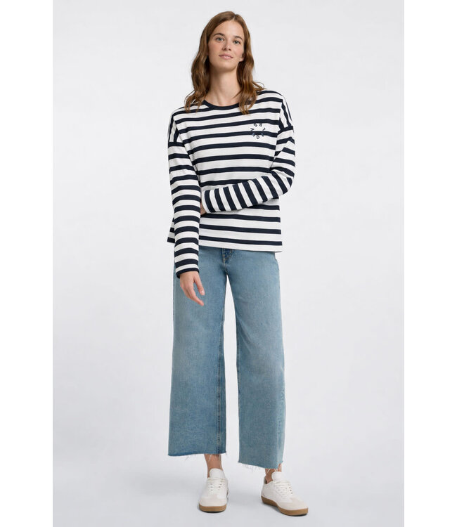 Elbsand Dames sweatshirt  elva  coldwater_stripe