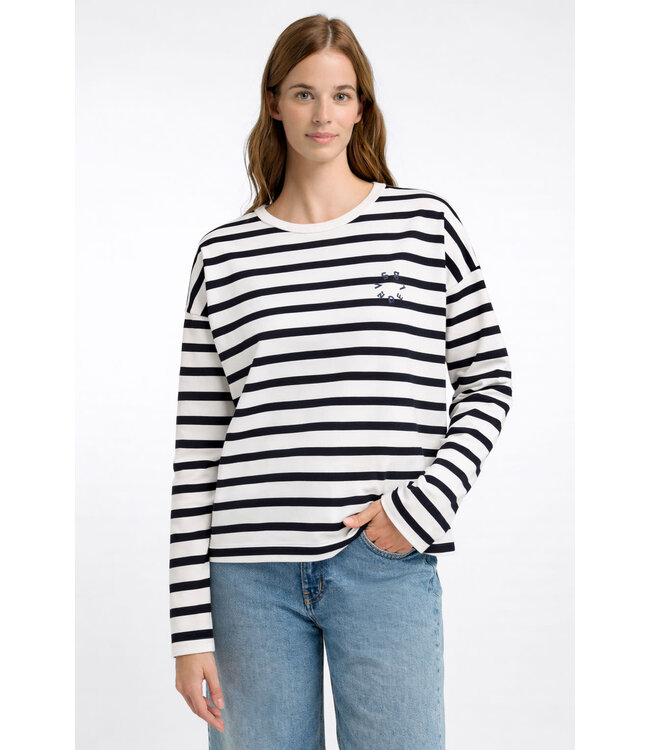 Elbsand Dames sweatshirt  elva  coldwater_stripe