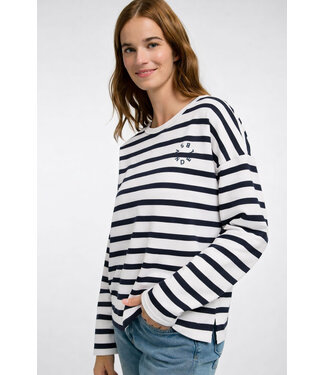 Elbsand Dames sweatshirt  elva  coldwater_stripe